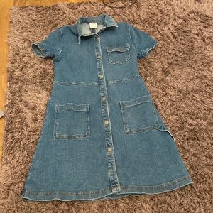 Zara Blue Denim Dress